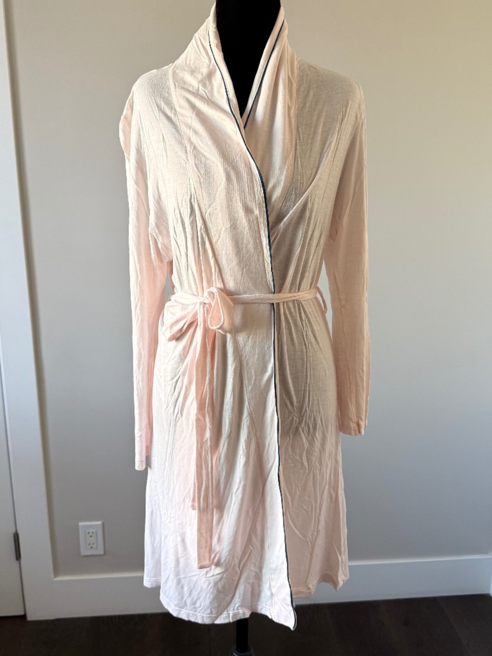 Eberjey Soft Pink Wrap Robe Lounge Cardigan S-M/P-M